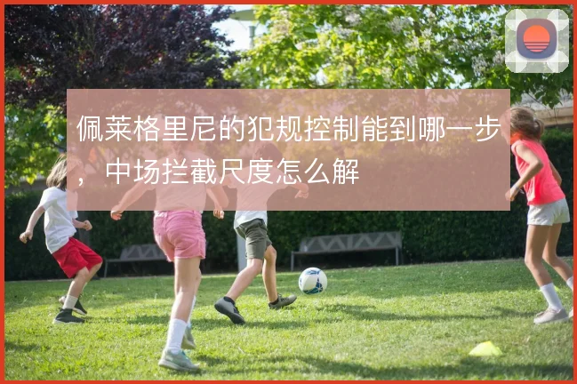 佩莱格里尼的犯规控制能到哪一步,中场拦截尺度怎么解